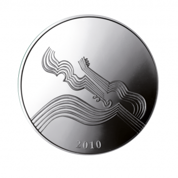 10 litų sidabrinė moneta Muzika, Lietuva 2010