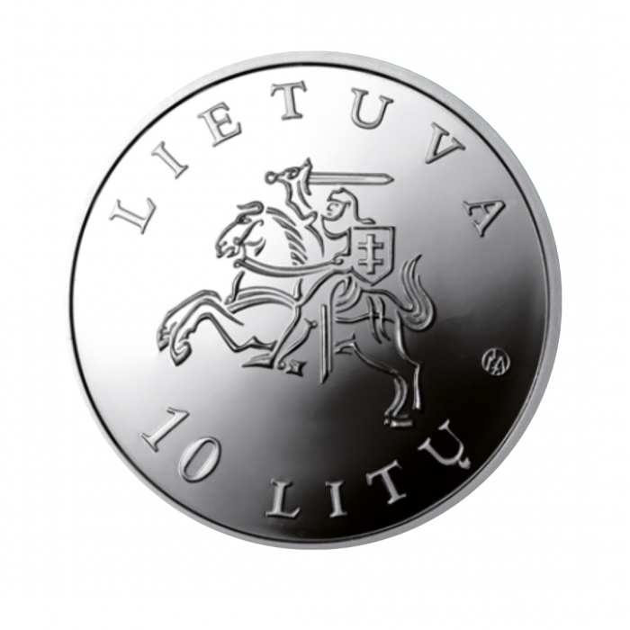 10 litas silver coin Music, Lithuania 2010