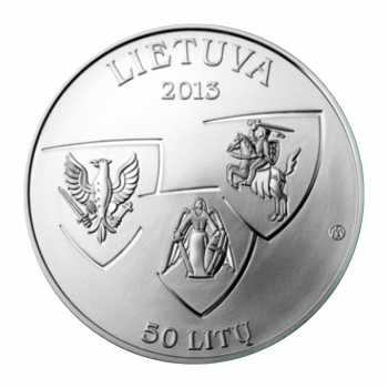 50 litų moneta 1863–1864 m. sukilimo 150 metų sukakčiai, Lietuva 2013