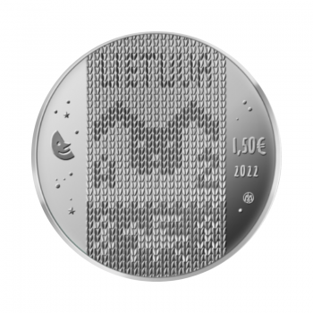 1,5 eurų moneta Zuikis Puikis, Lietuva 2022