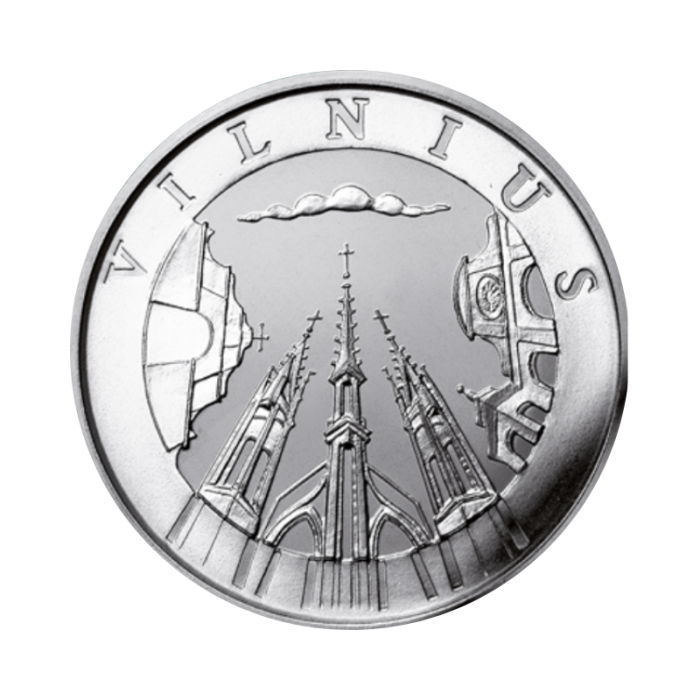 10 litas coin Vilnius, Lithuania 1998