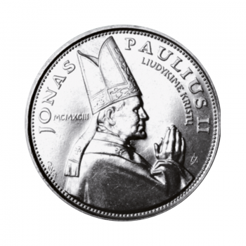 10 litų moneta popiežiaus Jono Pauliaus II apsilankymas Lietuvoje, Lietuva 1993