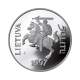 50 litas (23.30 g) silver coin commemorating the 450th anniversary of the first Lithuanian book, Lithuania 1997