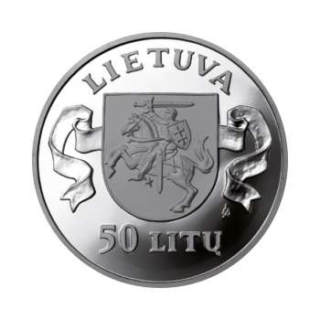 50 litų sidabrinė moneta 1991m. sausio 13-ajai paminėti, Lietuva 1996