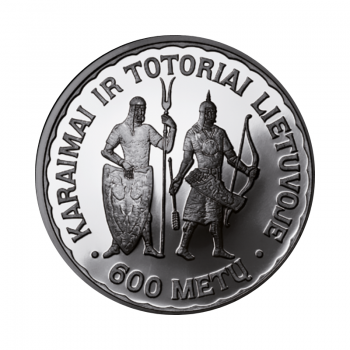 50 litų sidabrinė moneta karaimų ir totorių įsikūrimo Lietuvoje 600-osioms metinėms, Lietuva 1997