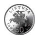 Pièce d'argent de 50 litas commémorant le 600e anniversaire de l'établissement des Karaïmes et des Tatars en Lituanie, Lituanie 1997