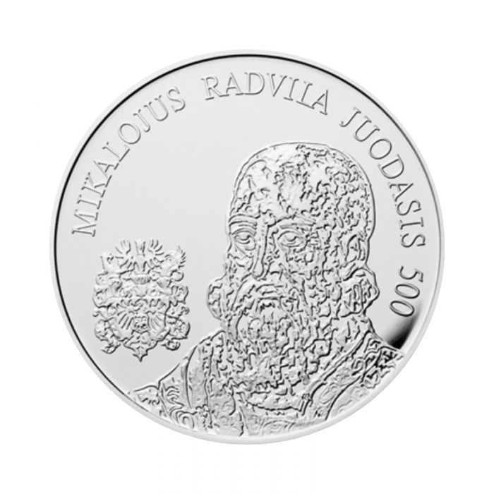 20 Euro Silbermünze anlässlich des 500. Jahrestages der Geburt von Mikolaj Radvila dem Schwarzen, Litauen 2015