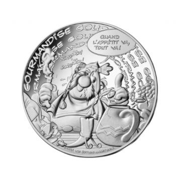 10 eurų sidabrinė moneta Gobšumas, Asteriksas, Prancūzija 2022