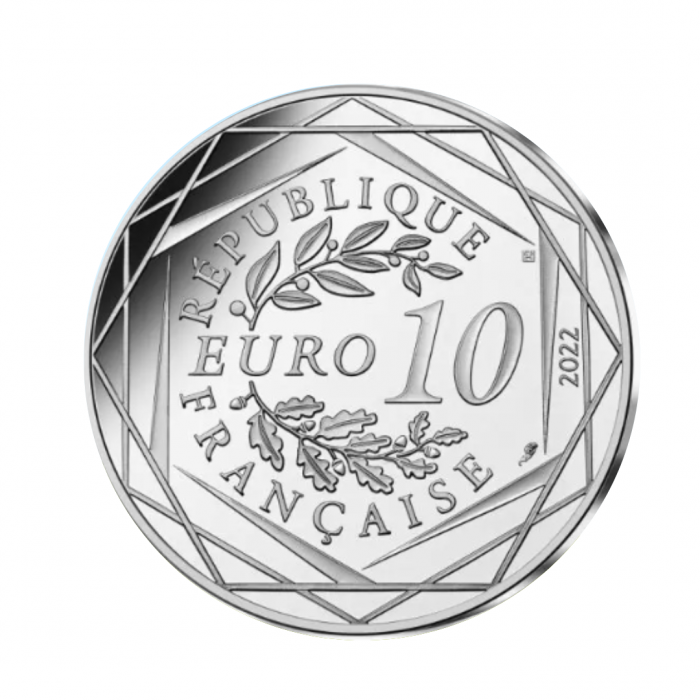 10 eurų sidabrinė moneta Dalintis, Asteriksas, Prancūzija 2022