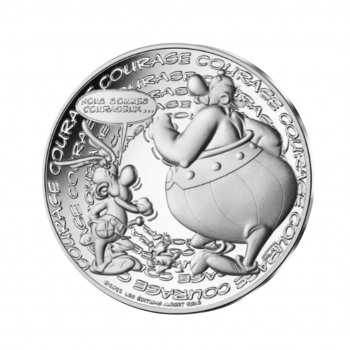 10 eurų sidabrinė moneta Drąsa, Asteriksas, Prancūzija 2022