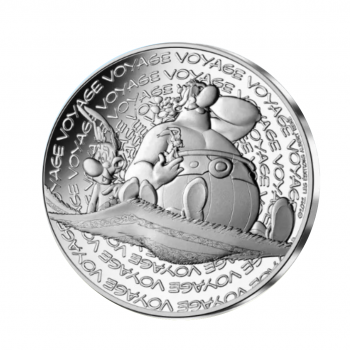 10 eurų sidabrinė moneta Kelionė, Asteriksas, Prancūzija 2022