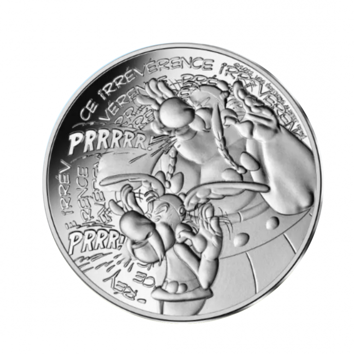 10 Eur silver coin Disrespect, Asterix, France 2022