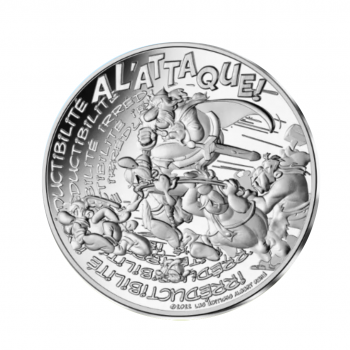 10 eurų sidabrinė moneta Neredukuojamumas, Asteriksas, Prancūzija 2022