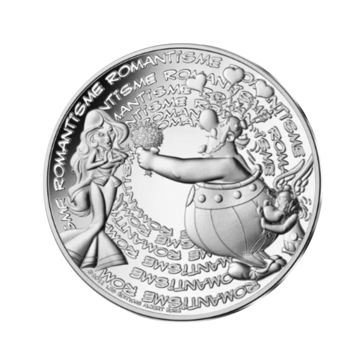 10 Eur silver coin Romanticism, Asterix, France 2022