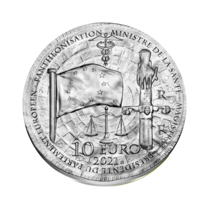 10 Eur silver coin Simone Veil, France 2021