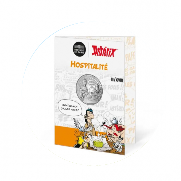 10 Eur silver coin Hospitality, Asterix, France 2022