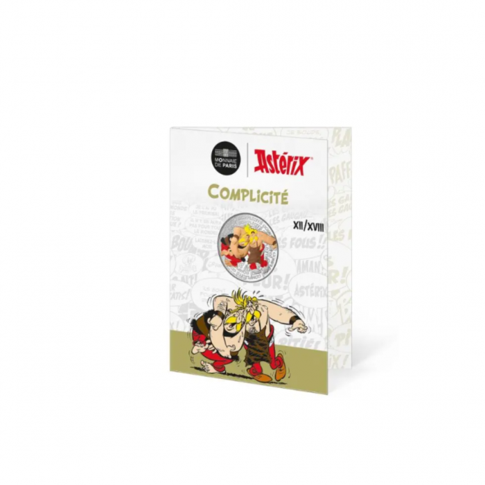 10 Eur silver coin Complicity, Asterix, France 2022
