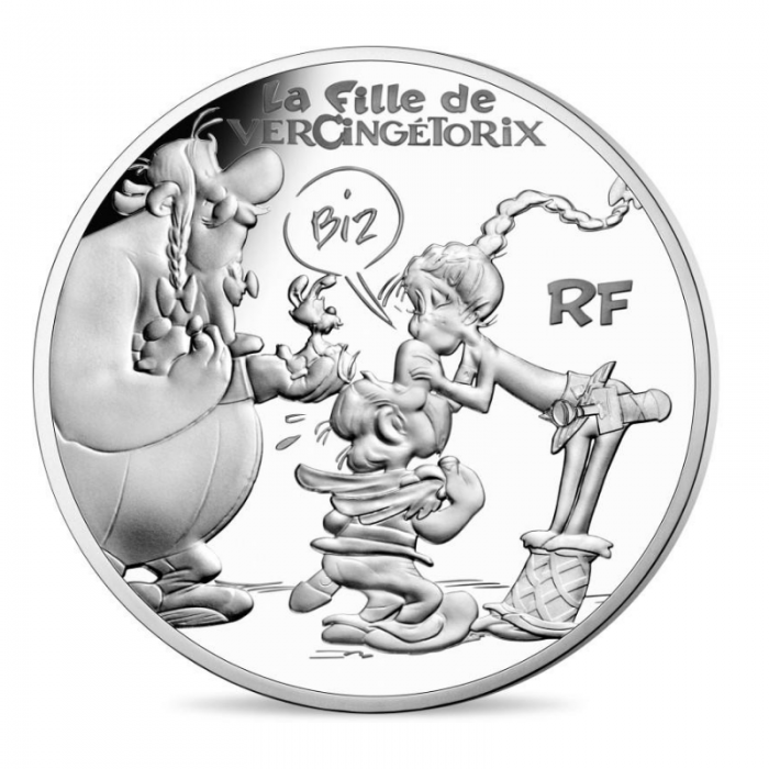10 Eur silver coin Asterix New comic, France 2019
