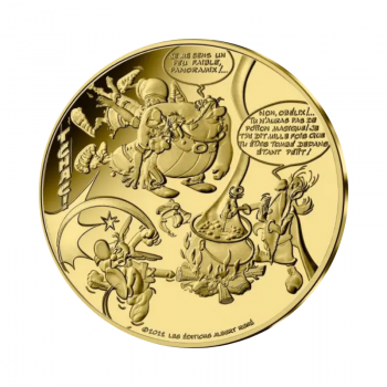 500 eurų auksinė moneta Asterikso ir Obelikso nuotykiai, Prancūzija 2022