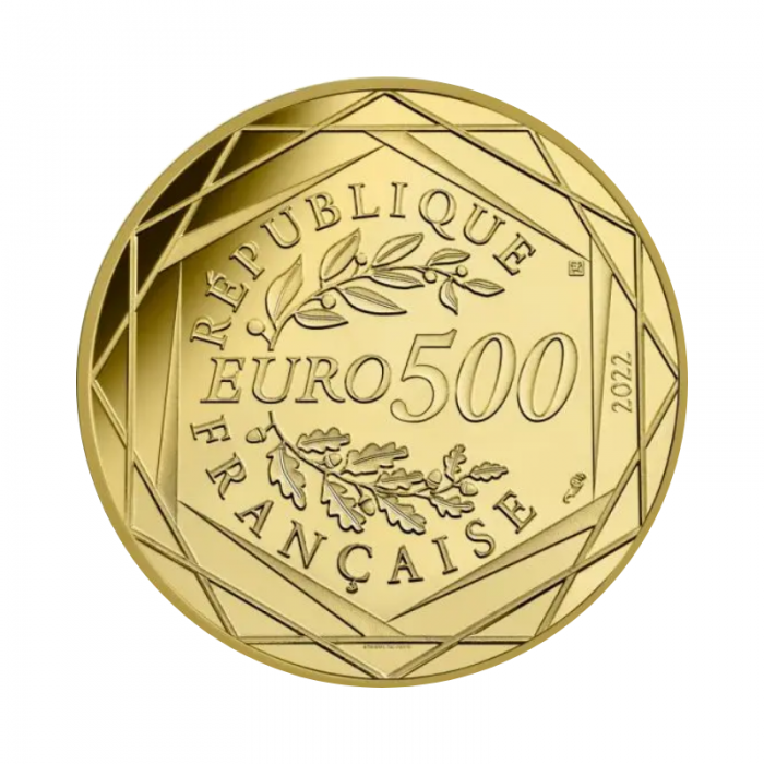 500 eurų (6 g) auksinė PROOF moneta Asterikso ir Obelikso nuotykiai, Prancūzija 2022