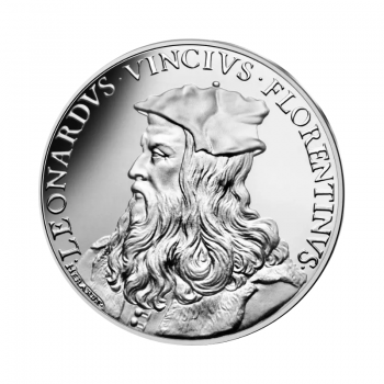 10 eurų sidabrinė* moneta iš COIN OF HISTORY kolekcijos 15/18, Prancūzija 2019 || Leonardo da Vinci