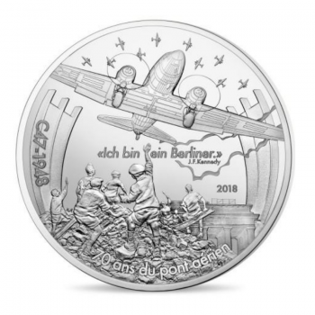 10 eurų sidabrinė moneta Dakota C47, Prancūzija 2018