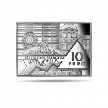 10 eurų sidabrinė moneta Dali, Atminties pastovumas, Prancūzija 2021