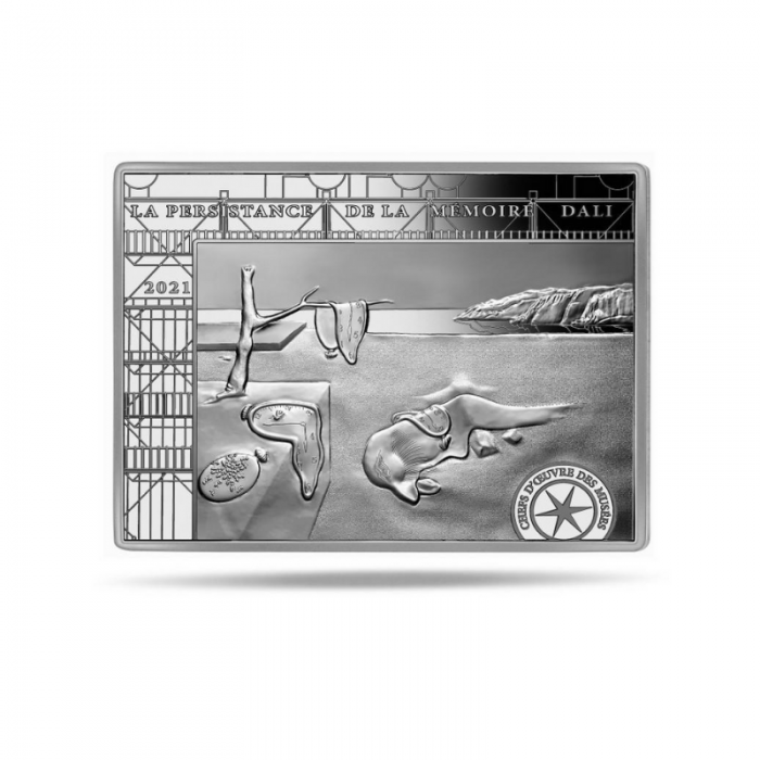 10 Eur silver coin The Persistence of Memory, France 2021