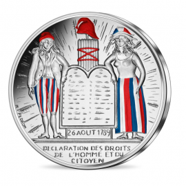 50 Eur silver coin Human Rights, France 2019