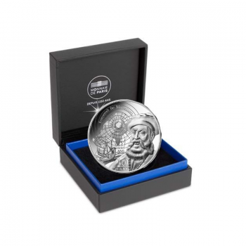 10 eurų sidabrinė PROOF moneta Magelanas, Prancūzija 2021 || UNESCO