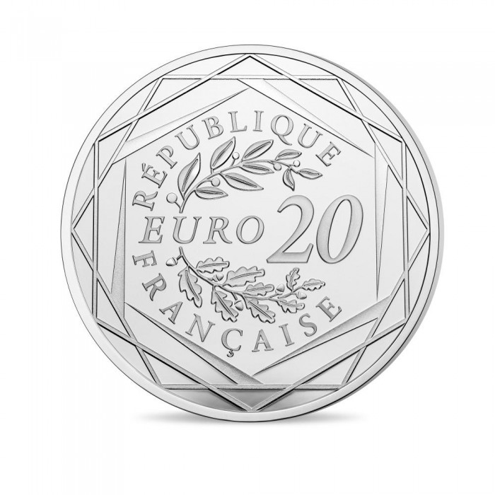 20 eurų sidabrinė moneta Mariana - lygybė, Prancūzija 2018