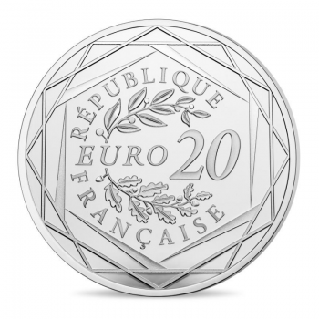 20 eurų sidabrinė moneta Mariana - laisvė, Prancūzija 2017