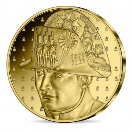 5 eurų (0.5 g) auksinė PROOF moneta Napoleono I-ojo mirties metinės, Prancūzija 2021