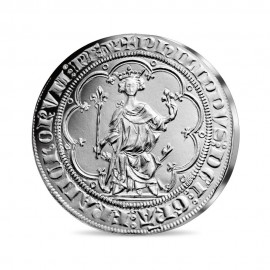 10 eurų sidabrinė* moneta iš COIN OF HISTORY kolekcijos 3/18, Prancūzija 2019 || The Knights Templar