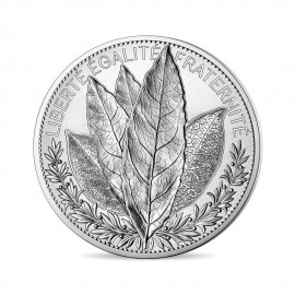 100 eurų sidabrinė moneta Lauro lapas, Prancūzija 2021
