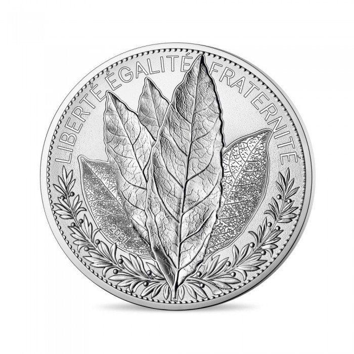 20 eurų sidabrinė moneta Lauro lapas, Prancūzija 2021