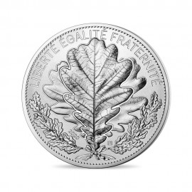 20 eurų sidabrinė moneta Ąžuolo lapas, Prancūzija 2020