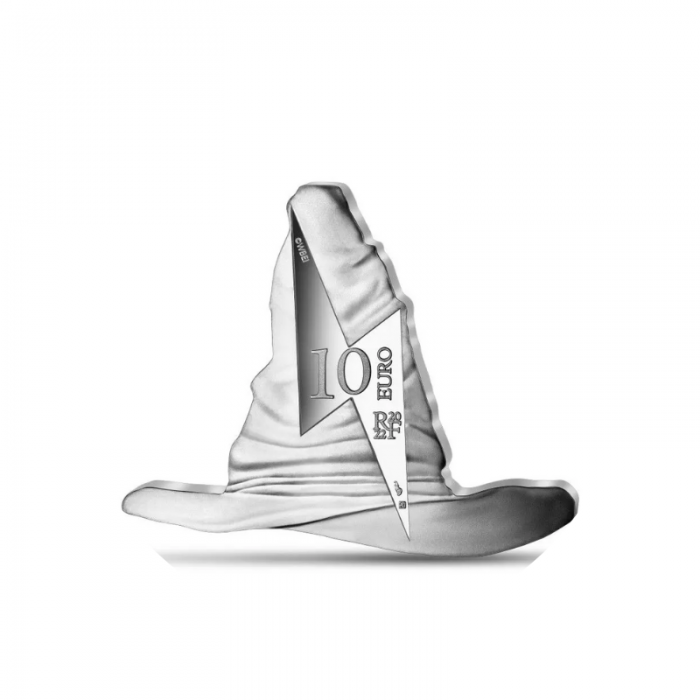 10 Eur (22.20 g) sidabrinė PROOF moneta Harry Potter - Paskirstymo skrybėlė, Prancūzija 2022