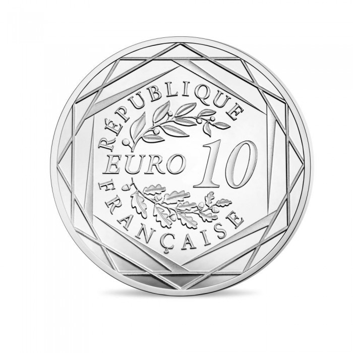 10 euro silver coin Fall of Berlin Wall, France 2019