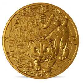 ¼ Eur moneta Tigro metai, Prancūzija 2022