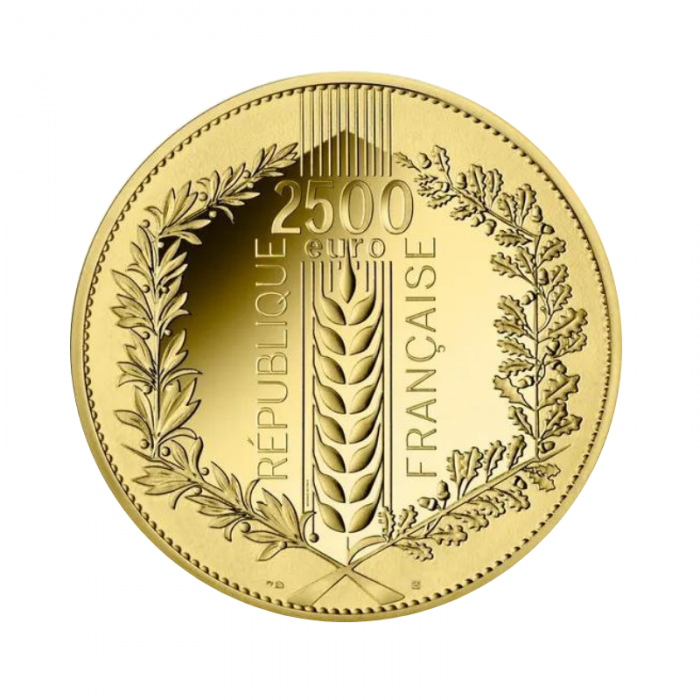 2500 Eur gold coin The Laurel, France 2021