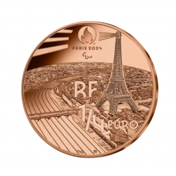 ¼ Eur moneta Olimpinės žaidynės Paryžiuje 2024, Neįgaliųjų tenisas, Prancūzija 2021