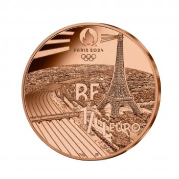 ¼ Eur moneta Olimpinės žaidynės Paryžiuje 2024, Plaukimas, Prancūzija 2021
