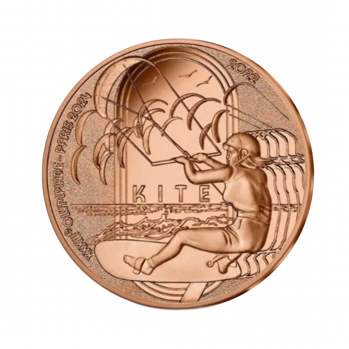 ¼ Eur coin Sports Kite, Olympic Games Paris 2024, France 2022