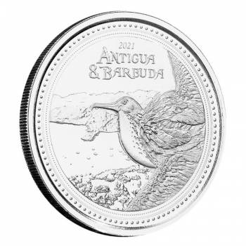 1 oz (31.10 g) sidabrinė moneta Puošnioji fregata, Antigva ir Barbuda 2021
