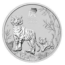 1/2 oz (15.55 g) sidabrinė moneta Tigro Metai, Australija 2022