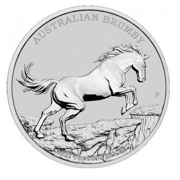 1 oz (31.10 g) sidabrinė moneta Australijos Laukinis Arklys, Australija 2021