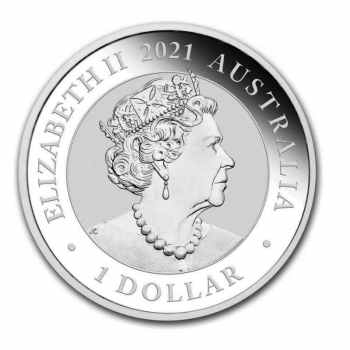 1 oz sidabrinė moneta Australijos Sidabrinė Gulbė, Australija 2021