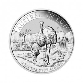 1 oz sidabrinė moneta Australijos Emu, Australija 2021