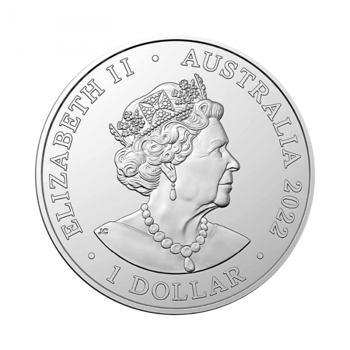 1 oz (31.10 g) sidabrinė moneta Sumatros dramblys, Australijos gyvūnai, Australija 2022